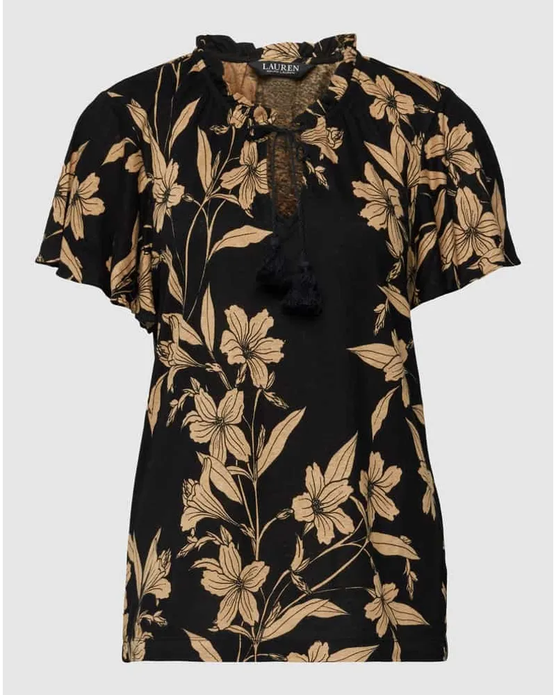 Ralph Lauren Bluse mit floralem Allover-Muster Modell 'YOHANNIS Black