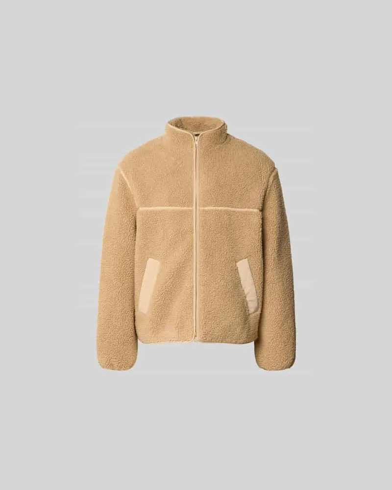 Kitsuné Jacke aus Teddyfell Beige