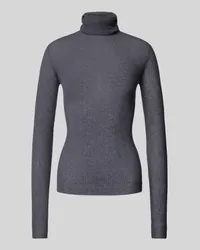 Patrizia Pepe Strickpullover mit Rollkragen Modell 'MAGLIA ESSENTIAL Graphit