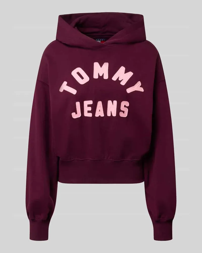Tommy Hilfiger Regular Fit Hoodie aus Baumwoll-Mix Bordeaux