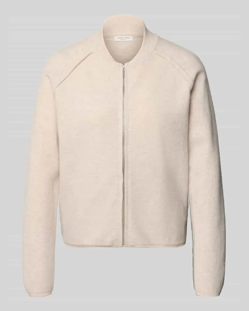 Christian Berg Regular Fit Jacke aus reiner Wolle Beige