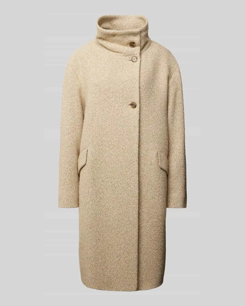 HUGO BOSS Mantel mit Stehkragen Modell 'Coppedea Beige