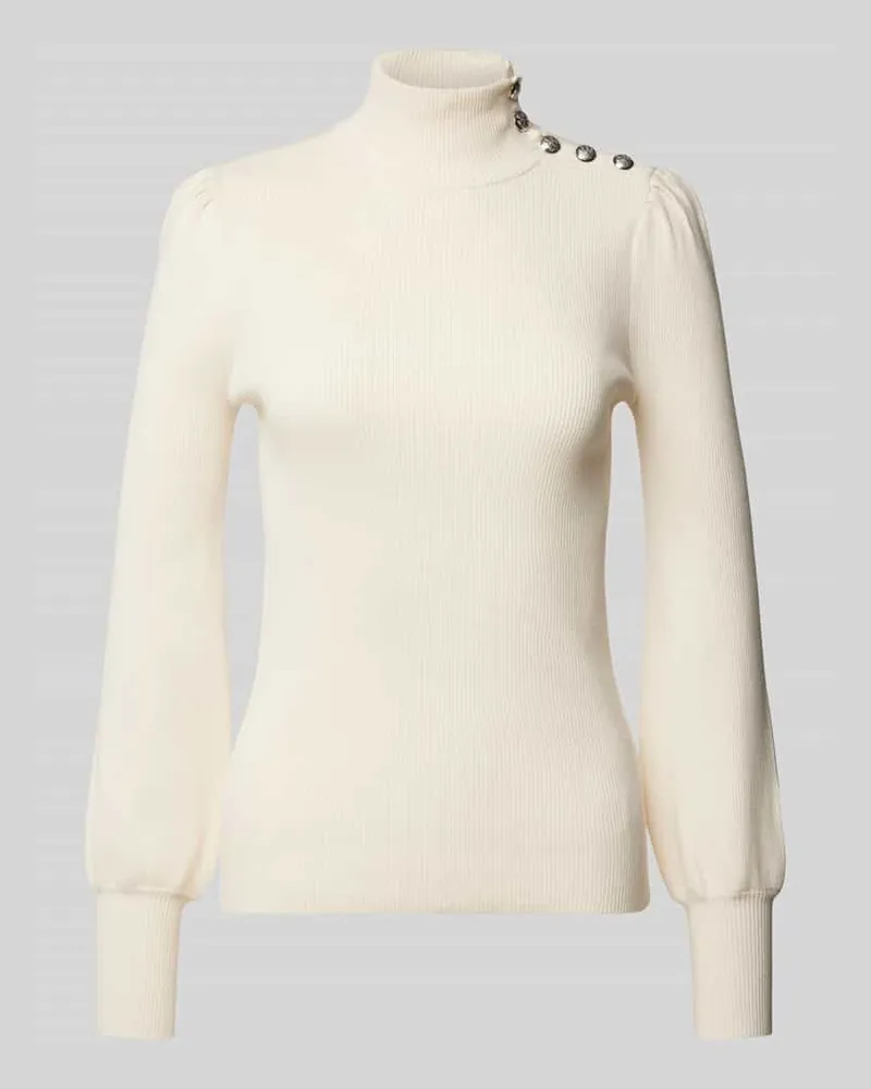 Ralph Lauren Strickpullover mit Feinripp Modell 'DWORINA Offwhite