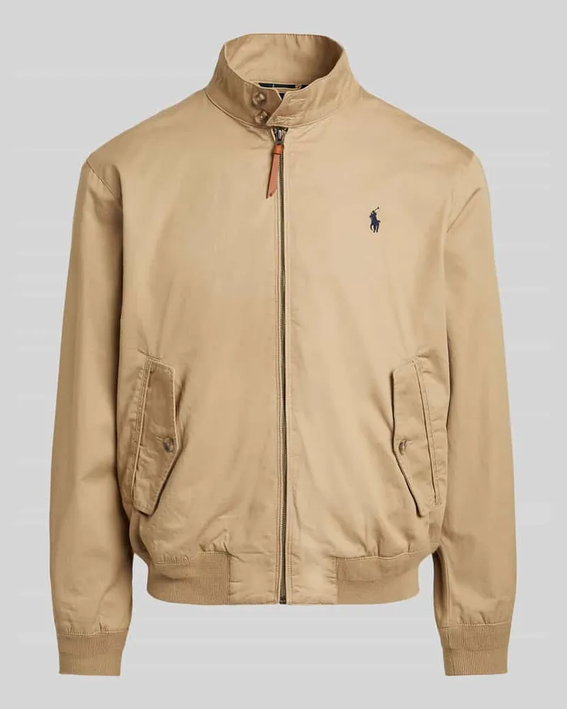 Ralph Lauren Regular Fit Blouson aus reiner Baumwolle Beige