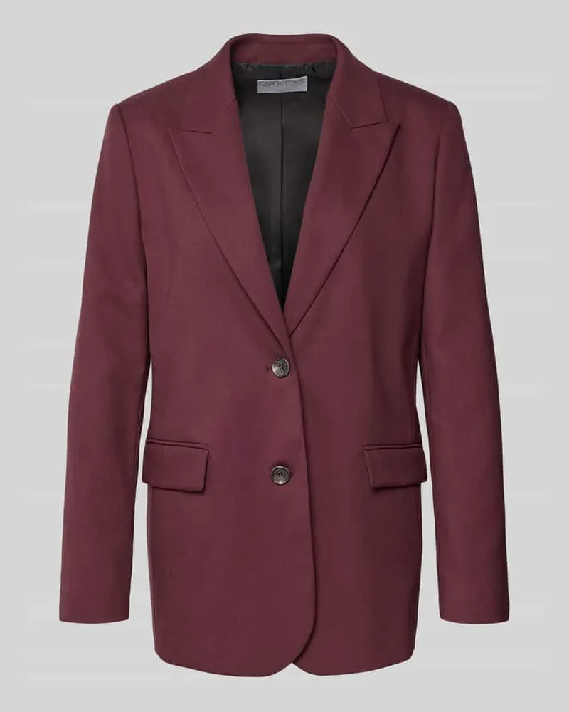 JAKE*S Blazer mit Reverskragen Aubergine