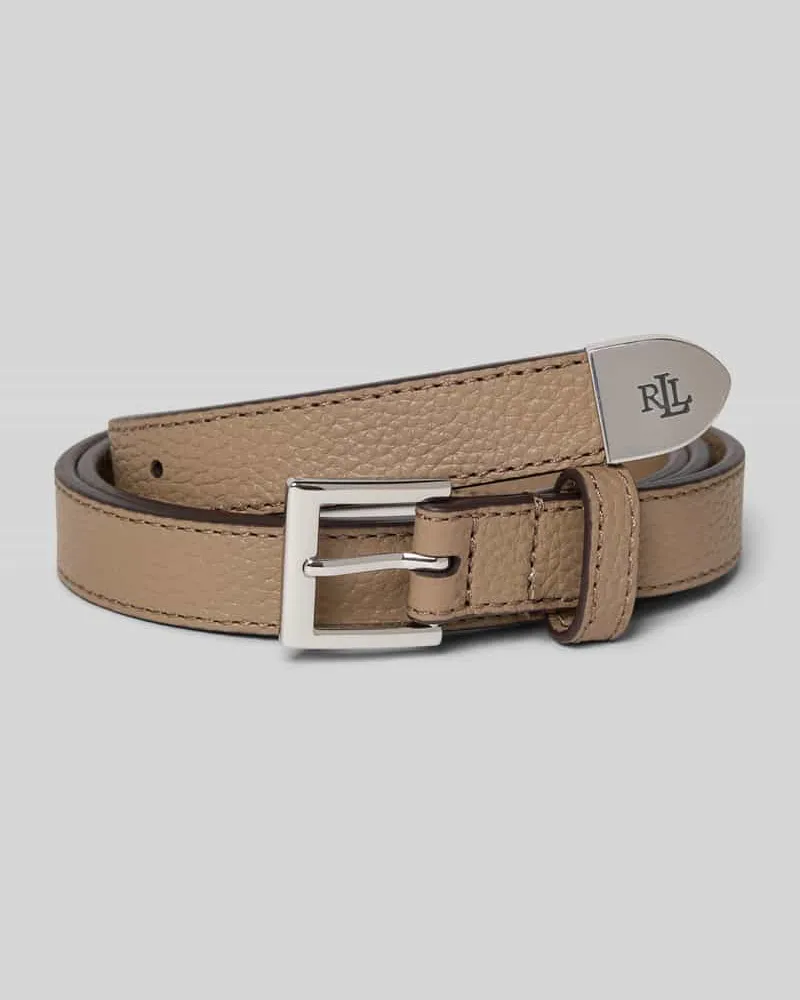 Ralph Lauren Gürtel aus Rindsleder mit Dornschließe Taupe