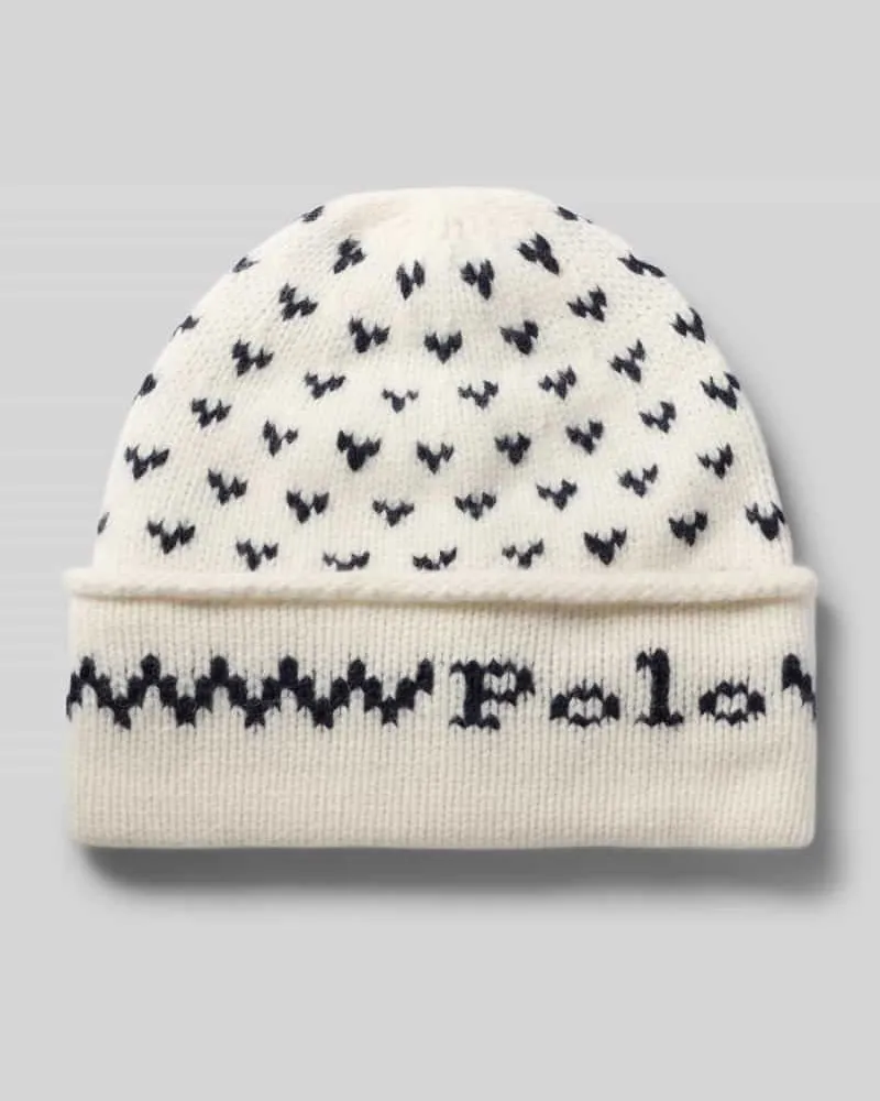 Ralph Lauren Mütze aus Alpakawolle mit Logo-Schriftzug Offwhite
