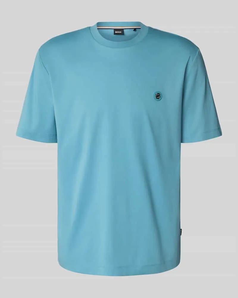 HUGO BOSS Regular Fit T-Shirt aus reiner Baumwolle Modell 'TAUT Aqua