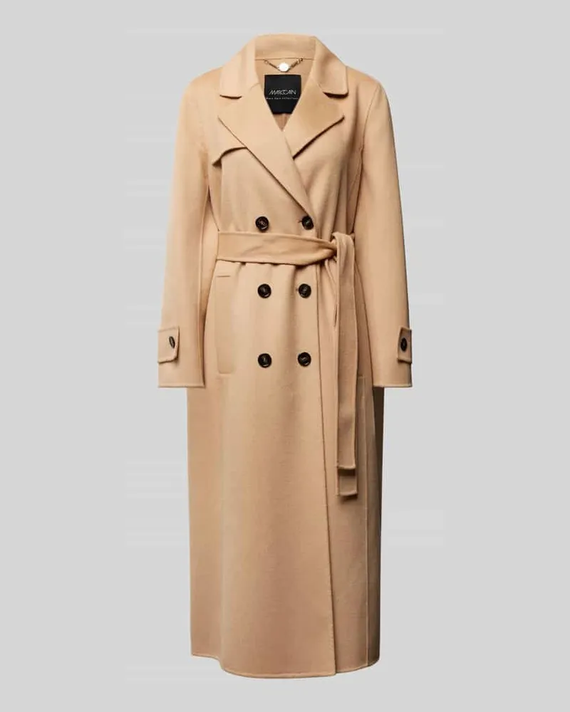 Marc Cain Mantel mit Bindegürtel Camel