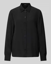 Marc Cain Seidenbluse mit Umlegekragen Black