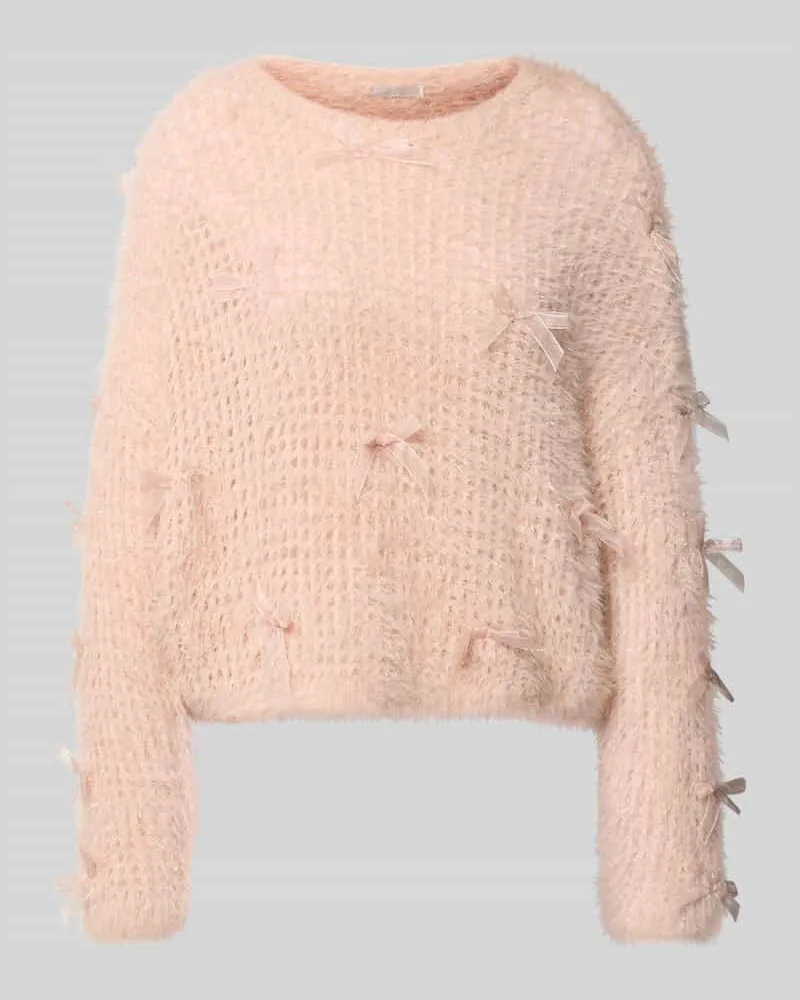 Guess Strickpullover mit Schleifen-Details Rosa