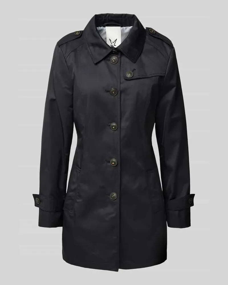 Fuchs Schmitt Trenchcoat mit Leistentaschen Marine