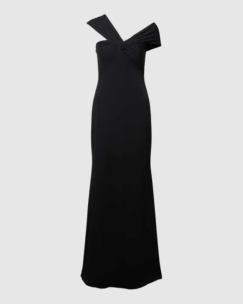 Ralph Lauren Abendkleid mit Raffungen Modell 'MEIRNAY Black