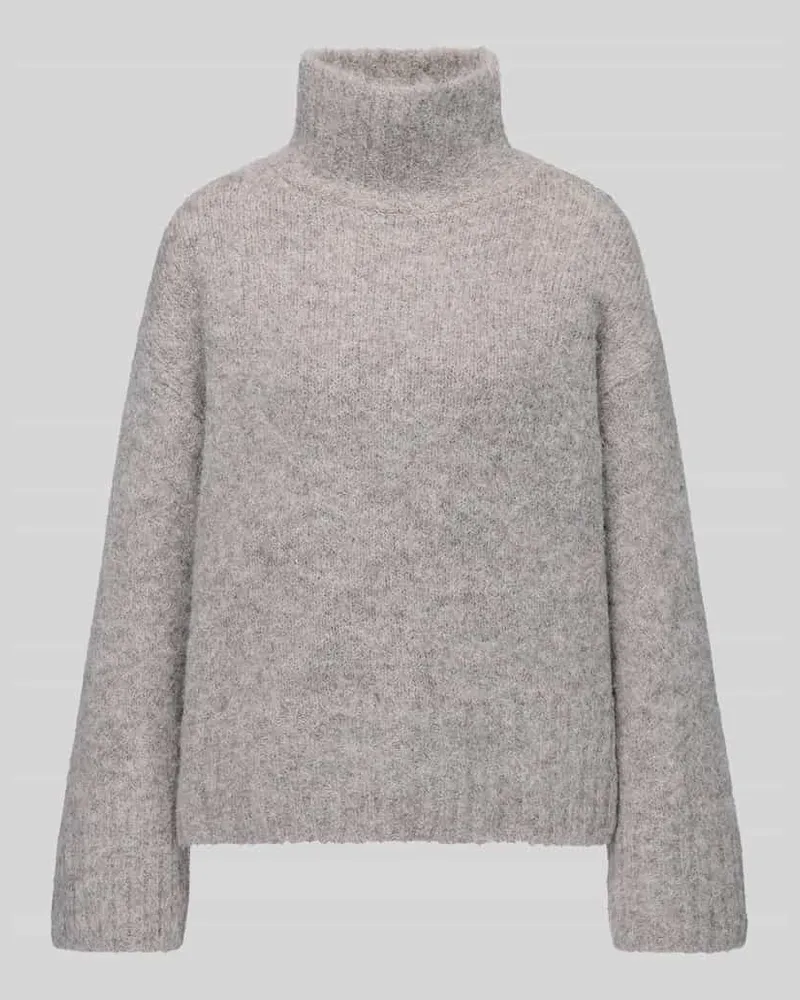 Selected Relaxed Fit Rollkragenpullover aus Alpaka-Mix Modell 'GABRIELLA Taupe