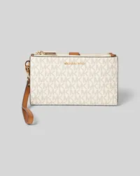 Michael Kors Portemonnaie mit Trageschlaufe Modell 'JET SET Offwhite