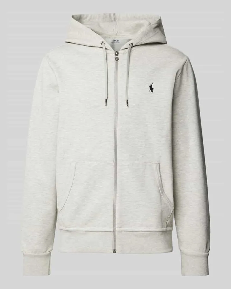 Ralph Lauren Sweatjacke mit Logo-Stitching Hellgrau