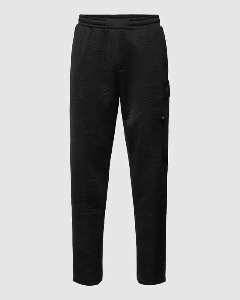 HUGO BOSS Sweatpants mit Label-Patch Modell 'Havion Lotus Black