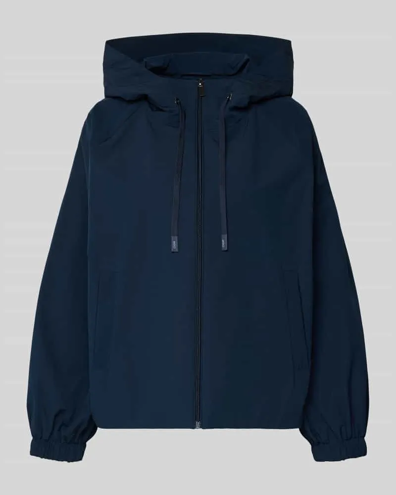 Max Mara Relaxed Fit Regenjacke mit Baumwoll-Anteil Modell 'ROMANA Marine