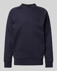 HUGO BOSS Sweatshirt mit Label-Badge Modell 'Stadler 82 Marine