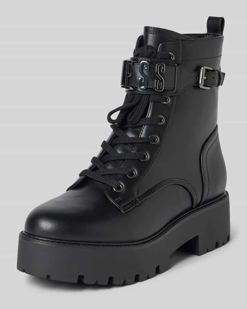 Guess Boots mit Label-Applikation Modell 'VAIRES Black