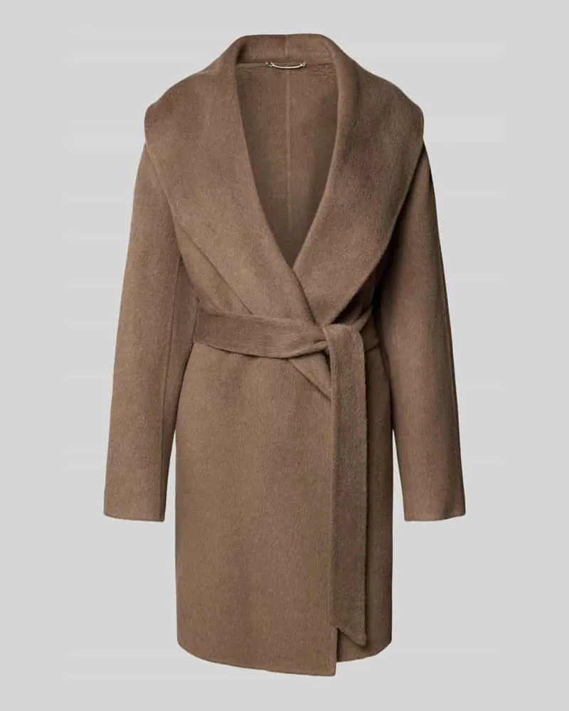 HUGO BOSS Regular Fit Wollmantel mit Schalkragen Modell 'CARIBY Mud