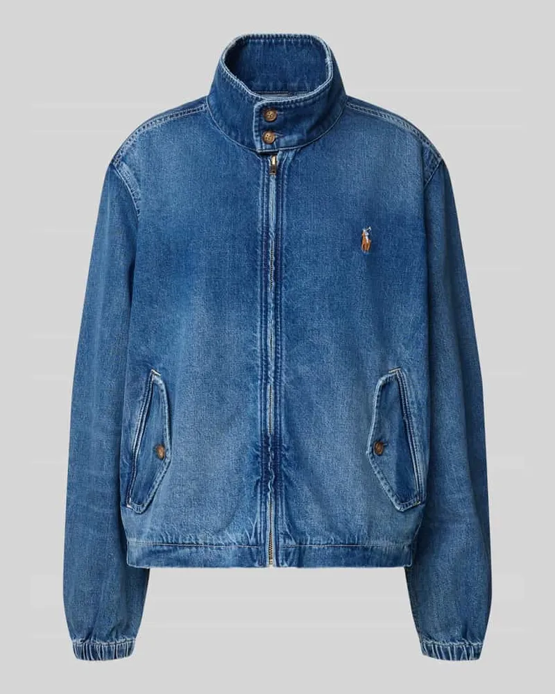 Ralph Lauren Jeansjacke mit Logo-Stitching Jeansblau