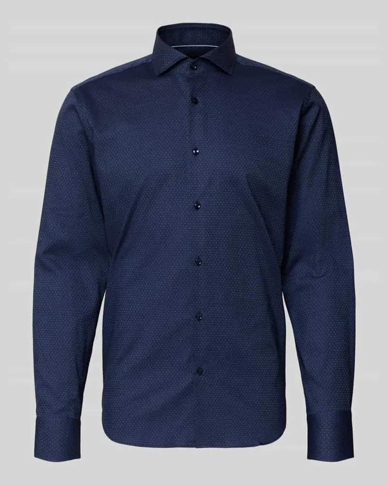 HUGO BOSS Regular Fit Businesshemd aus reiner Baumwolle Modell 'JOE Marine