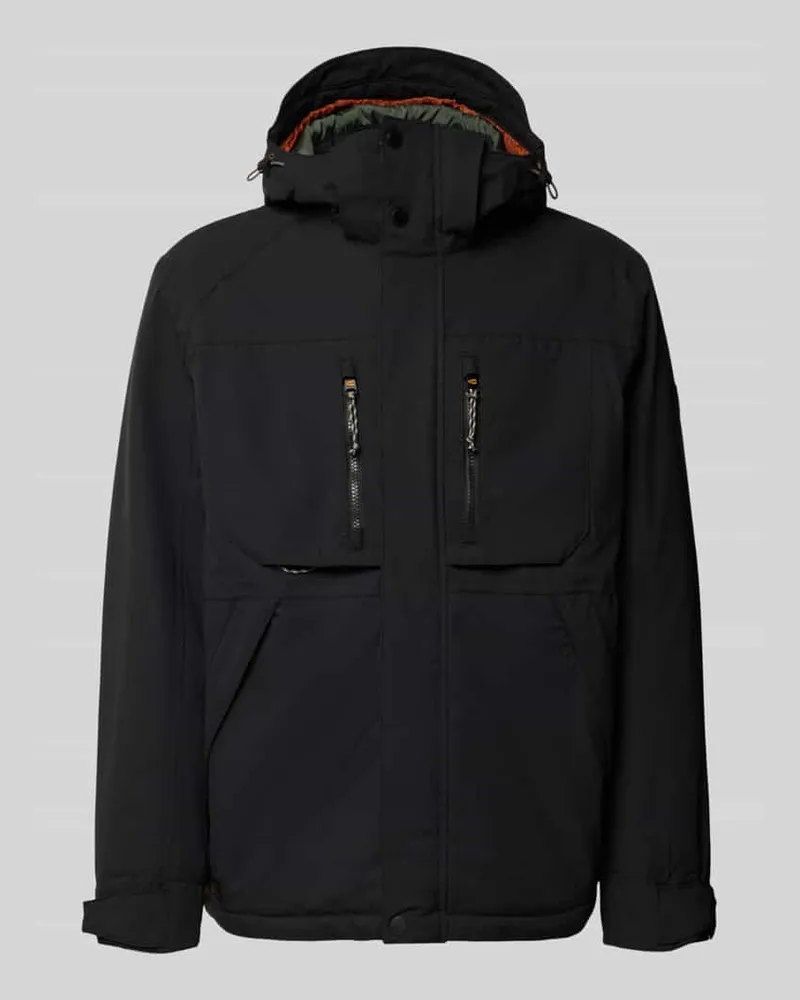 Camel Active Jacke mit Reißverschlusstaschen Modell 'TEXXXACTIVE Anthrazit