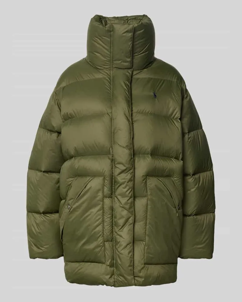 Ralph Lauren Daunenjacke mit Stehkragen Oliv