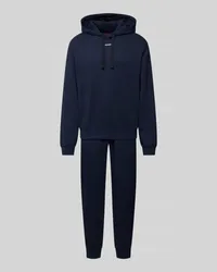 HUGO BOSS Set aus Hoodie und Sweatpants mit Logo-Print Modell 'DapoDayote Marine