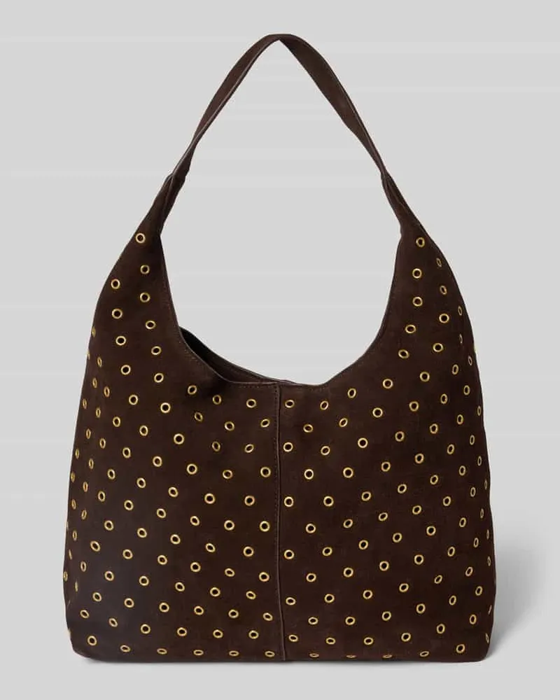 Mango Shopper mit Nieten Modell 'belinda Dunkelbraun