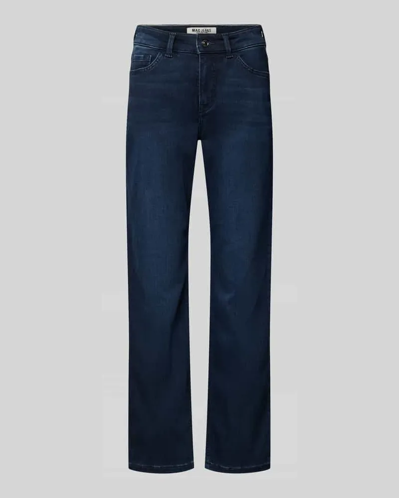 MAC Jeans Regular Fit Jeans mit winterwarm angerautem Innenfutter Dunkelblau