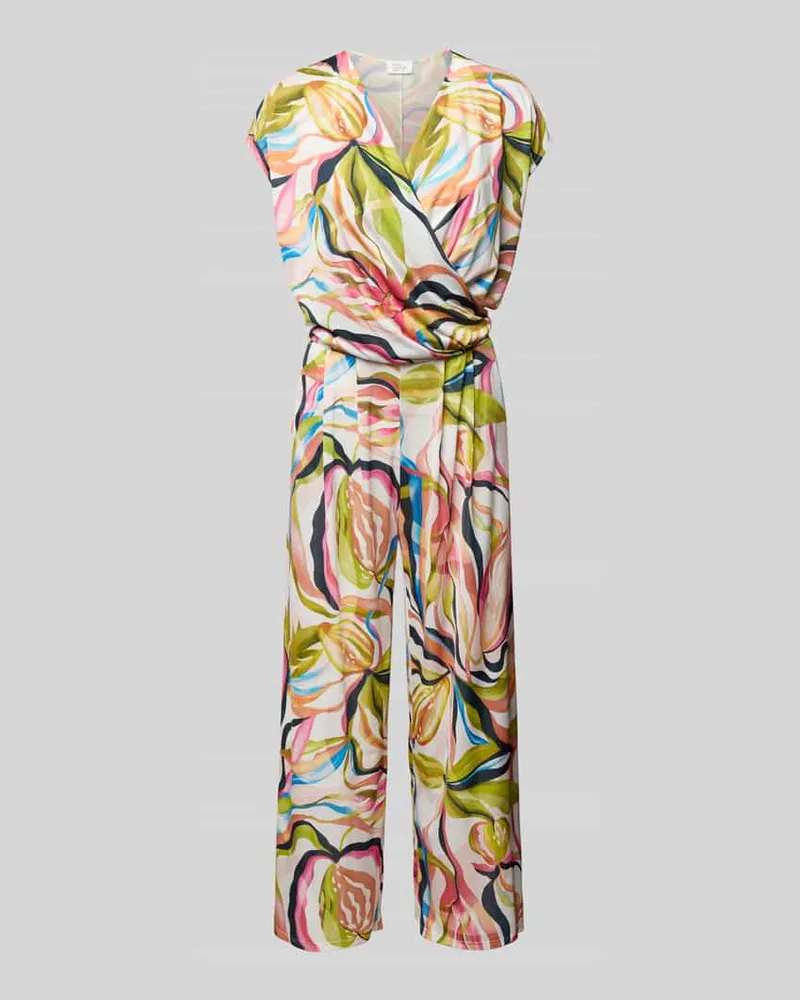 Vera Mont Jumpsuit in Wickel-Optik Orange