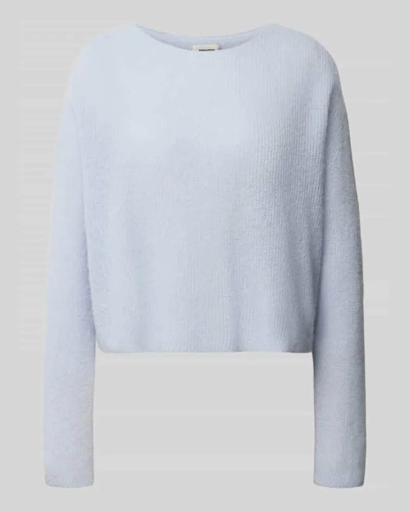 Drykorn Oversized Wollpullover aus Alpaka-Mix Hellblau