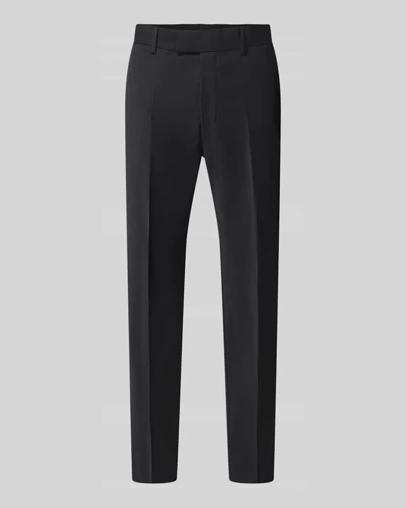 Strellson Regular Waist Business-Hose aus Wolle mit Bügelfalte Black