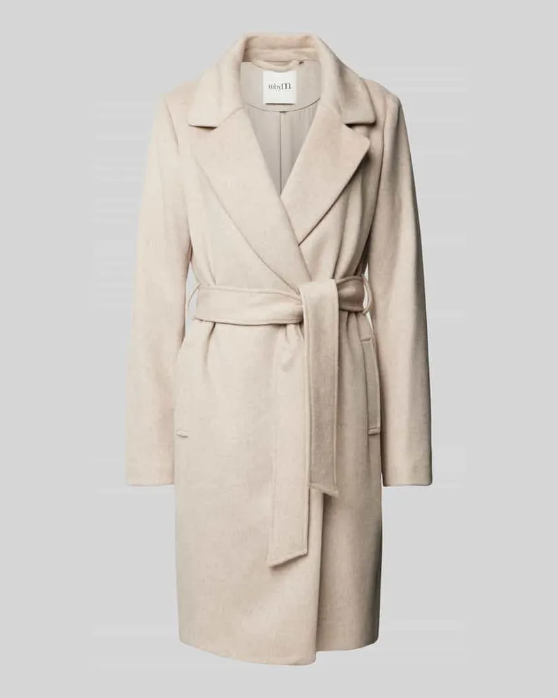 mbyM Wollmantel mit Eingrifftaschen Modell 'Tanni Beige
