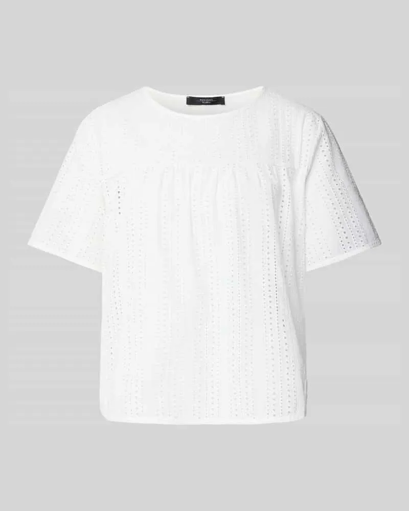 Max Mara T-Shirt mit Rundhalsausschnitt Modell 'EDITTA Weiss