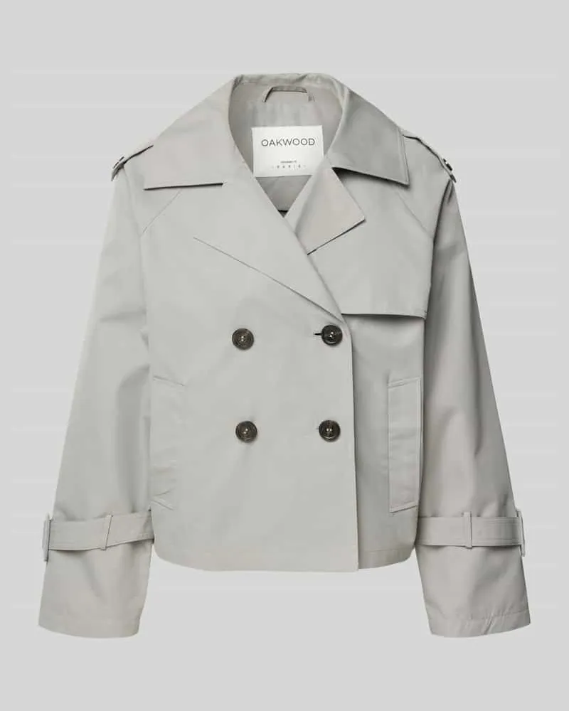 Oakwood Trenchcoat mit Leistentaschen Modell 'MARGOT Hellgrau