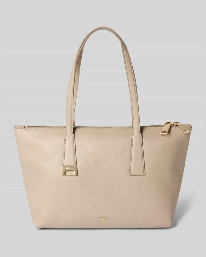 Furla Shopper mit Label-Detail Modell 'OLIVIA Hellgrau