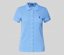 Poloshirt mit Label-Stitching