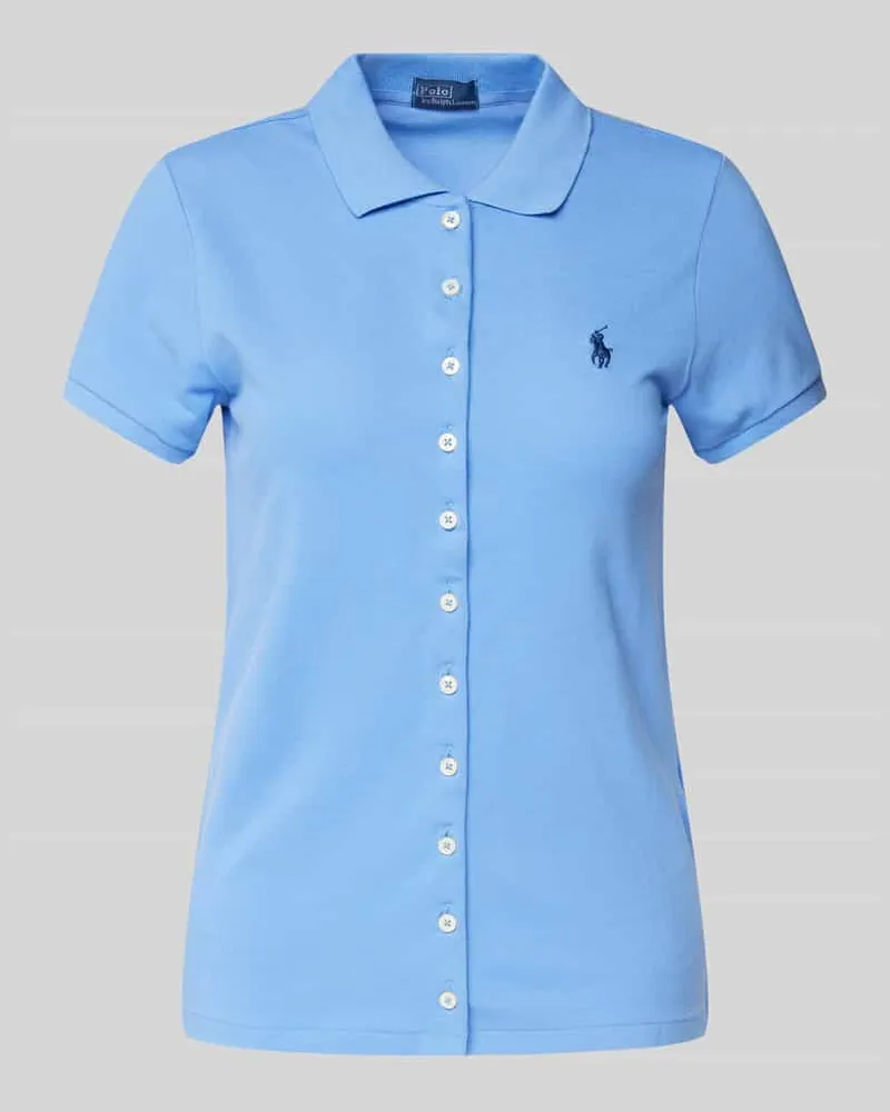 Ralph Lauren Poloshirt mit Label-Stitching Blau