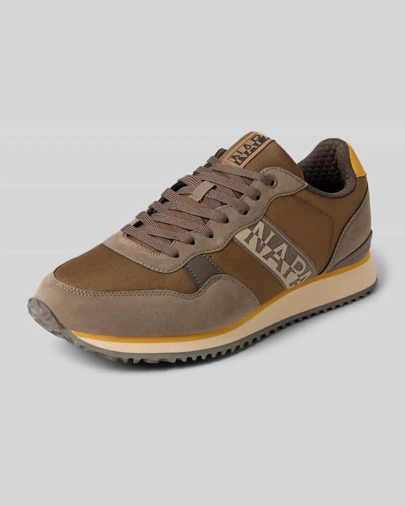 Napapijri Sneaker mit Label-Details Modell 'COSMOS Mittelbraun