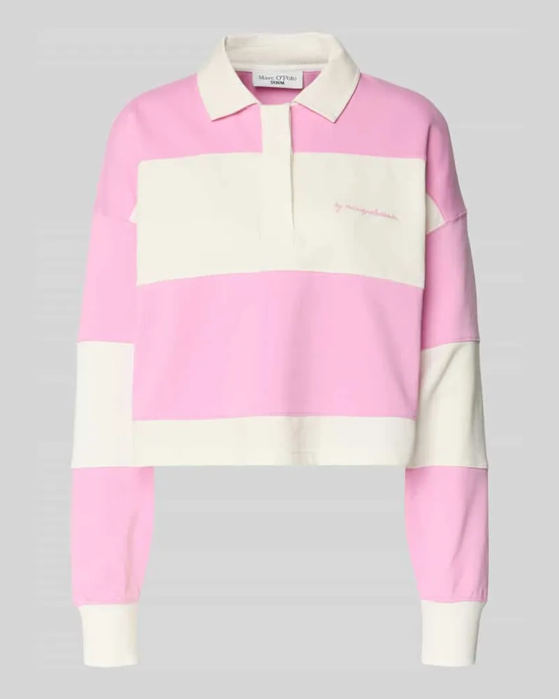 Marc O'Polo Relaxed Fit Sweatshirt aus reiner Baumwolle Pink