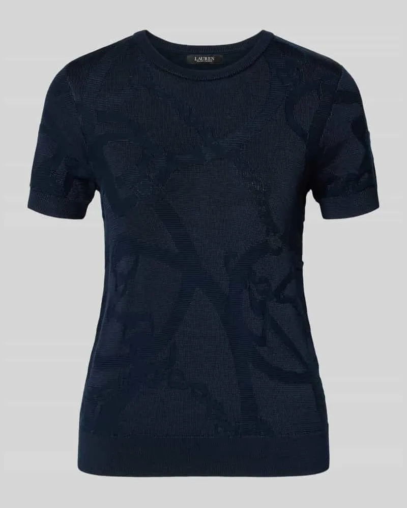 Ralph Lauren T-Shirt mit gerippten Abschlüssen Modell 'EYELAH Marine