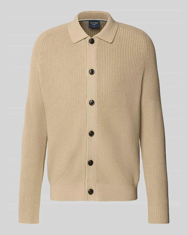 Olymp Strickjacke mit Knopfleiste Ecru