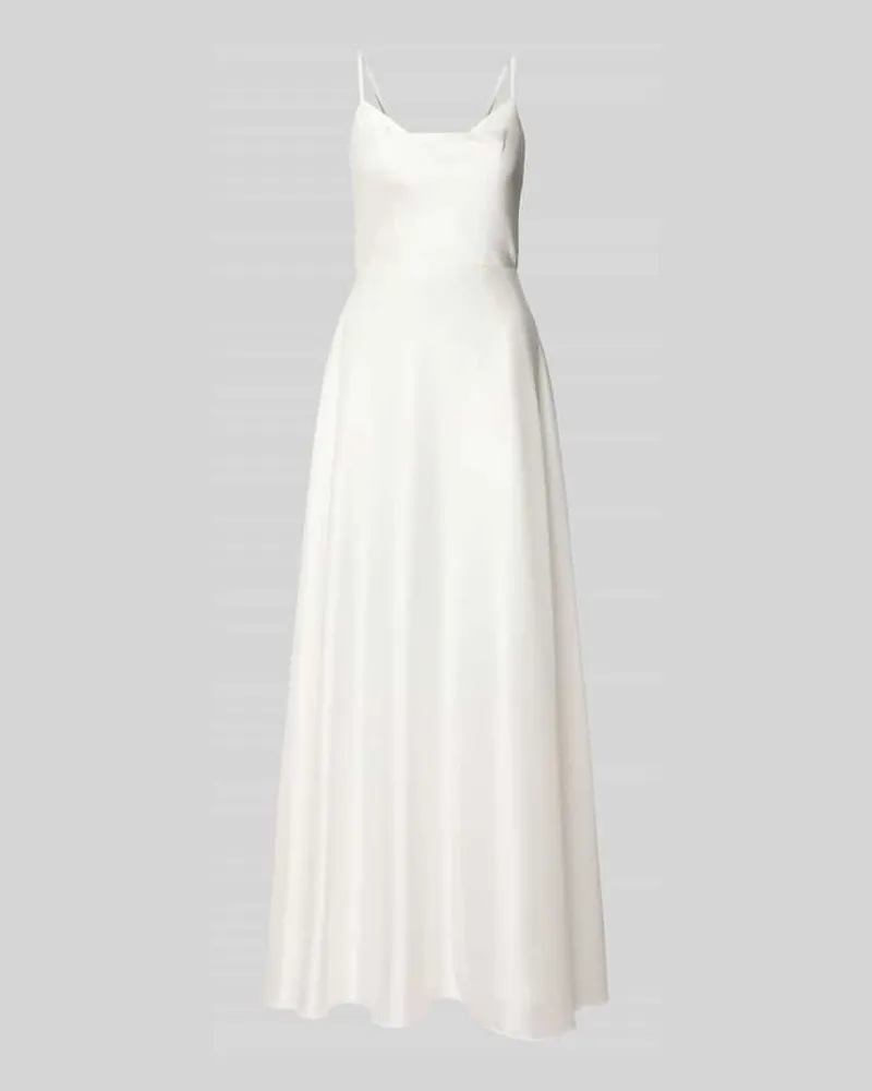 Laona Abendkleid mit Spaghettiträgern Offwhite