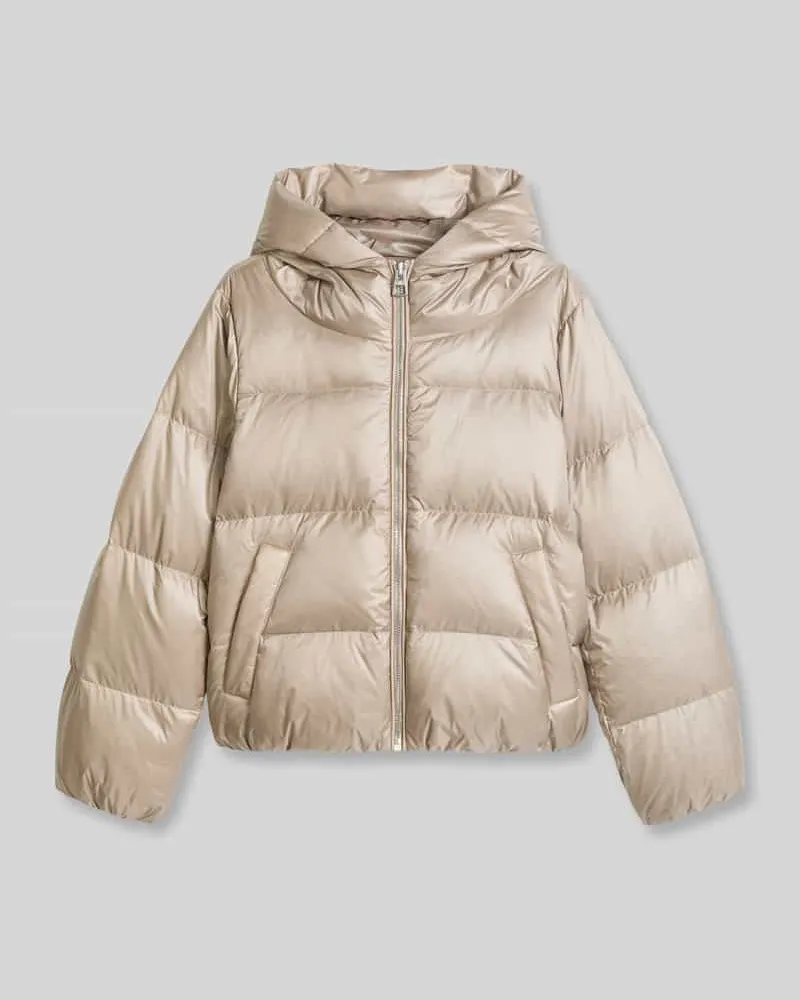 Marc O'Polo Steppjacke mit voluminöser Kapuze Stein