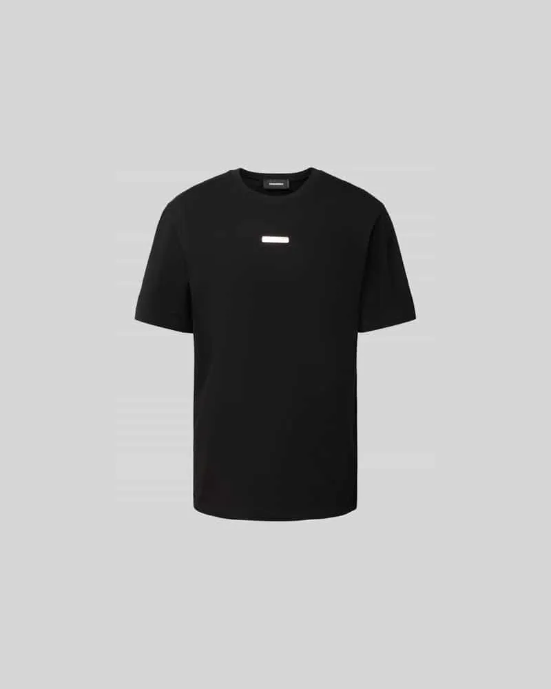 Dsquared2 Regular Fit T-Shirt aus reiner Baumwolle Black
