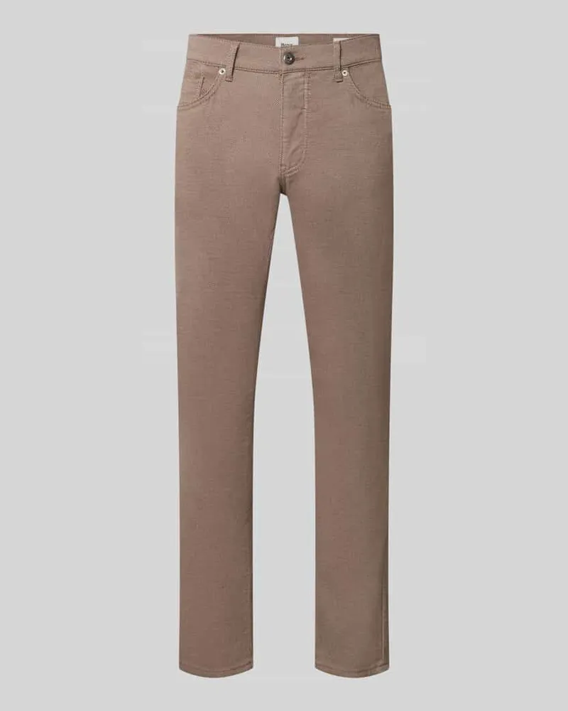 Brax Stoffhose aus Baumwoll-Mix mit Viskose-Anteil Modell 'Cadiz Beige