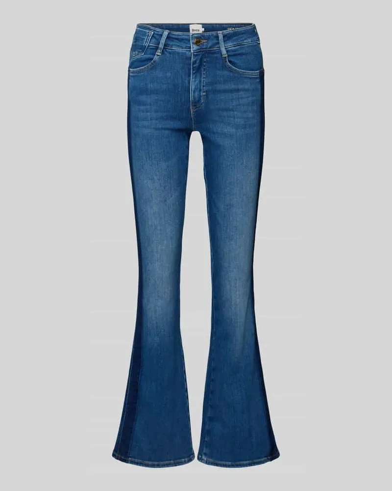 Brax Flared Jeans im Used-Look Modell 'ANNA Hellblau